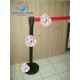 Tiang Antrian QS - 16 Coating